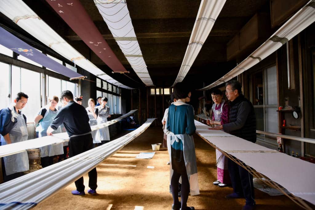 fabric dyeing in Tokyo by Voyagin