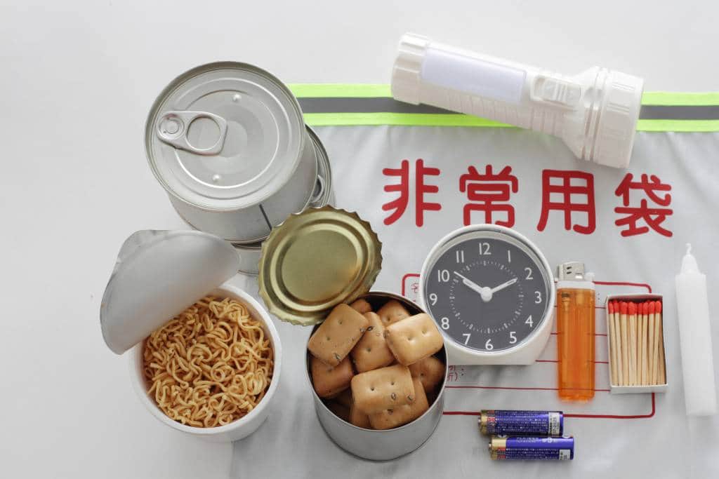 earthquake emergency kit japan