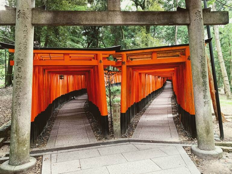 Fushimi Inari Shrine red torii gates