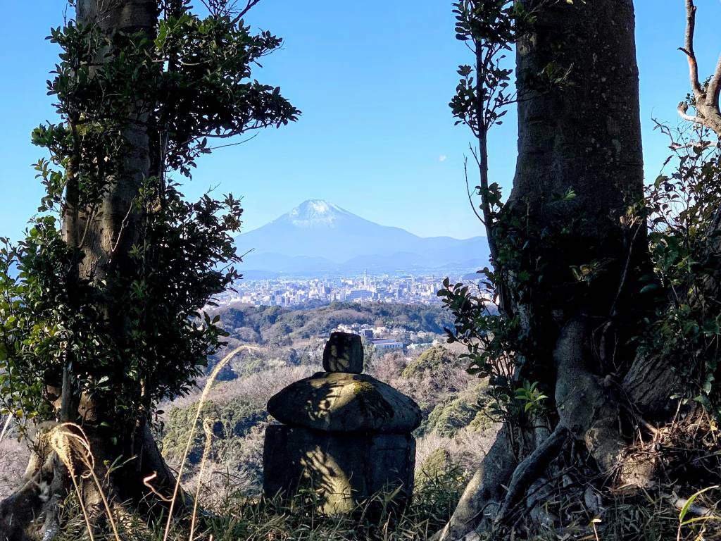 view of mt fuji from kamakura hills