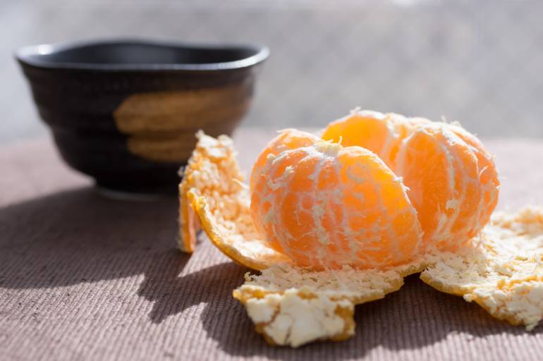 Mikan (mandarin orange) is a Japanese winter fruit