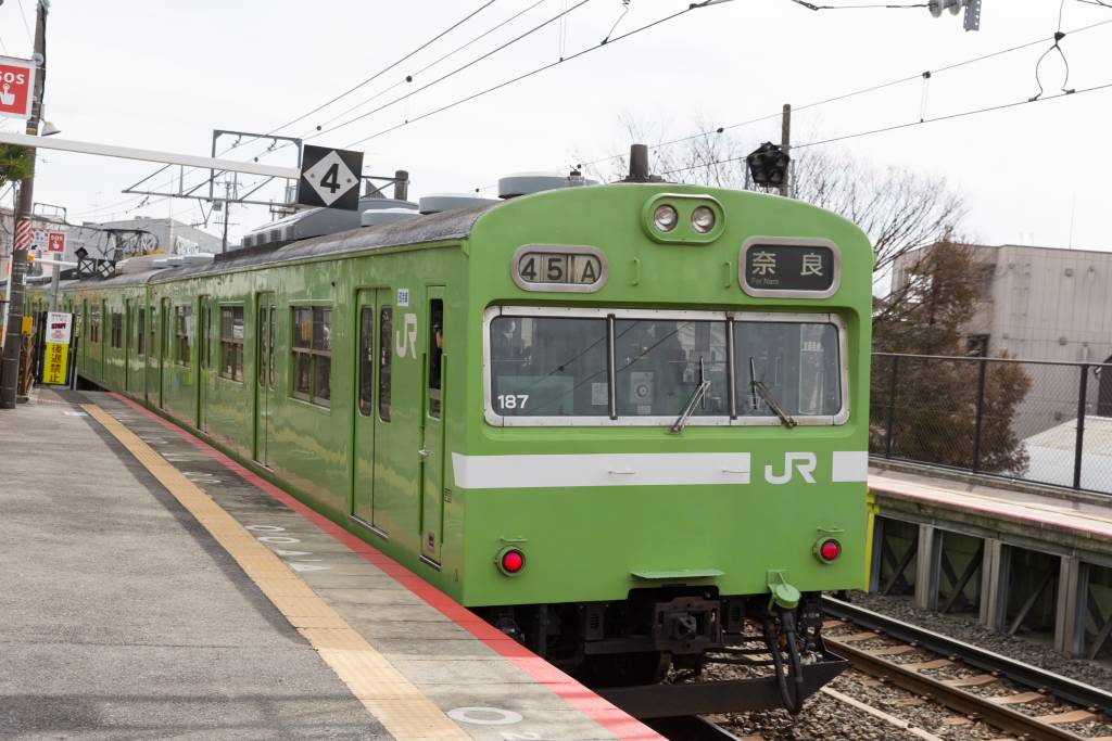 JR West Nara Line train at Kyoto Station