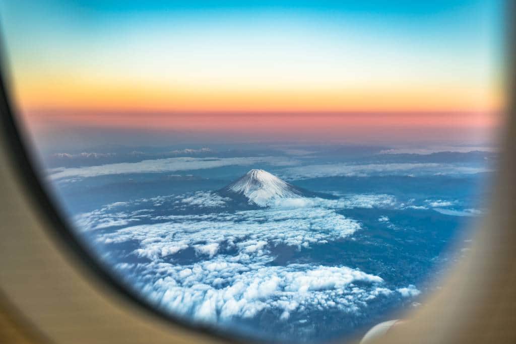 Mt Fuji Plane View